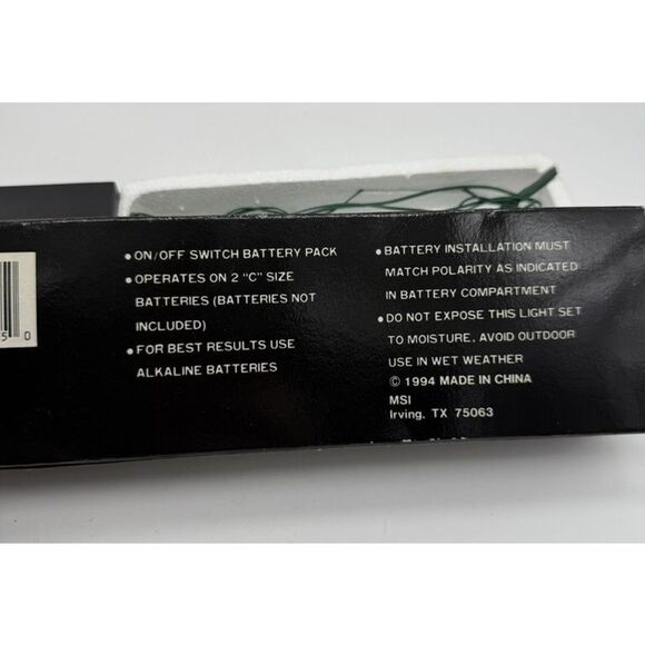 Vintage Halloween Pumpkin String Lights 10 Jack-O-Lantern Battery Operated 1994 - Picture 2 of 4